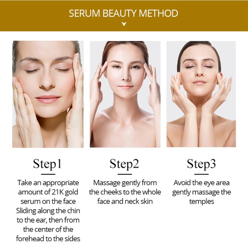 24K Gold Serum Anti-wrinkle Firming Whitening Essence Anti-aging Face Serum Moisturizing Brighten Skin Care P6
24K Gold Serum Anti-wrinkle Firming Whitening Essence Anti-aging Face Serum Moisturizing Brighten Skin Care P6