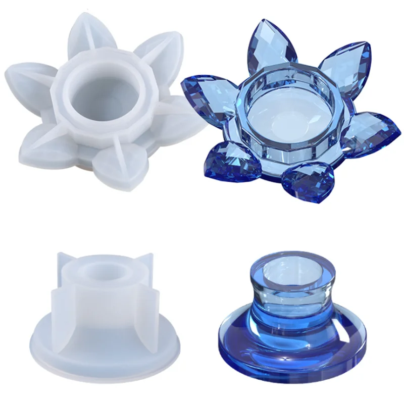 DIY Crystal Epoxy Resin Mold Lotus Candle Holder Silicone Moulds for Resin Casting Tea Light Holder Resin Mould Candlestick Mold
DIY Crystal Epoxy Resin Mold Lotus Candle Holder Silicone Moulds for Resin Casting Tea Light Holder Resin Mould Candlestick Mold