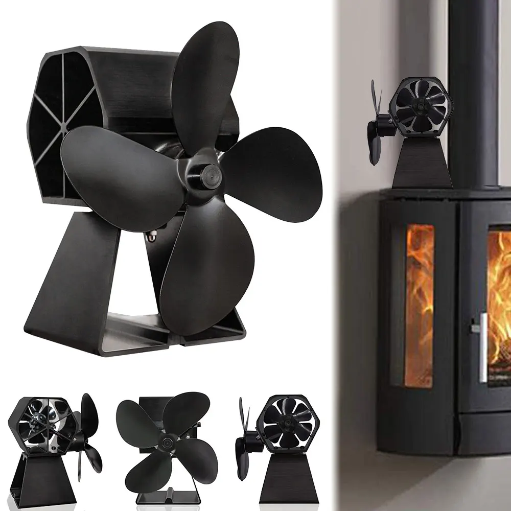 Black Fireplace Stove Fan 4 Blades Thermal Powered Stove Fan Log Wood Burner Ecofan Quiet Home Efficient Heat Distribution
Black Fireplace Stove Fan 4 Blades Thermal Powered Stove Fan Log Wood Burner Ecofan Quiet Home Efficient Heat Distribution