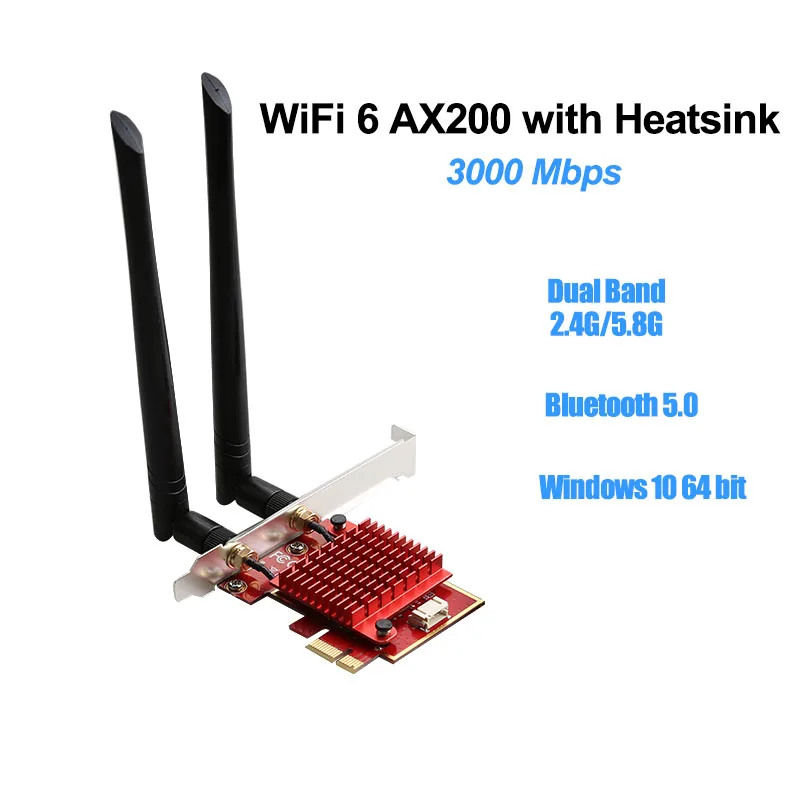 Bluetooth 5 0 Беспроводная 3000 Мбит/с Wifi 6 PCI-e сетевая карта двухдиапазонный 802.11AX Wifi6 PCI