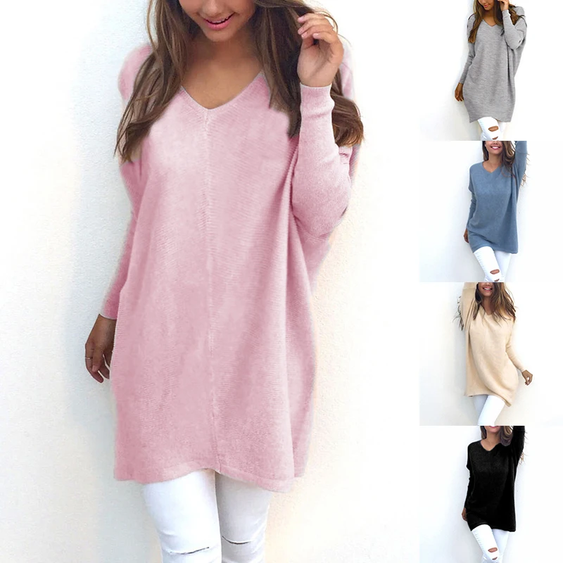 Spring Autumn and Winter Wear European American Fashion V-neck Long-sleeved Women's Sweater Jumper Blouse Tops Sweater Pullover
Spring Autumn and Winter Wear European American Fashion V-neck Long-sleeved Women's Sweater Jumper Blouse Tops Sweater Pullover