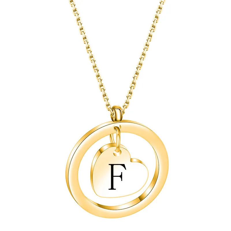 LETAPI Fashion Gold Color Stainless Steel A-Z Alphabet Tiny Heart Pendant Necklace for Women Girls Kids Jewelry Gifts
LETAPI Fashion Gold Color Stainless Steel A-Z Alphabet Tiny Heart Pendant Necklace for Women Girls Kids Jewelry Gifts