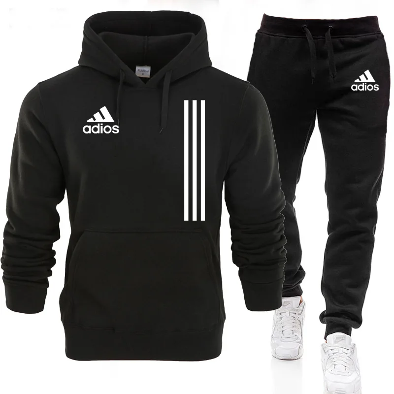 New adios Men's Autumn Winter Sets Zipper Hoodie+pants Two Pieces Casual Tracksuit Male Sportswear Gym Brand Clothing Sweat Suit
New adios Men's Autumn Winter Sets Zipper Hoodie+pants Two Pieces Casual Tracksuit Male Sportswear Gym Brand Clothing Sweat Suit