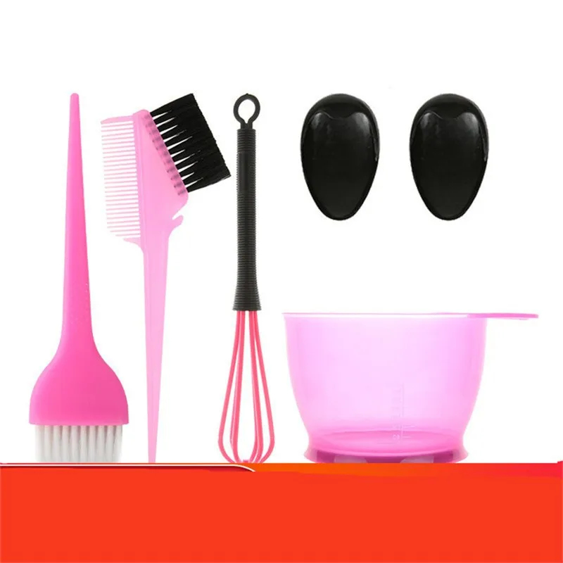 Набор кистей для окрашивания волос, 5 шт., с колпачками для ушей 
Набор кистей для окрашивания волос, 5 шт., с колпачками для ушей