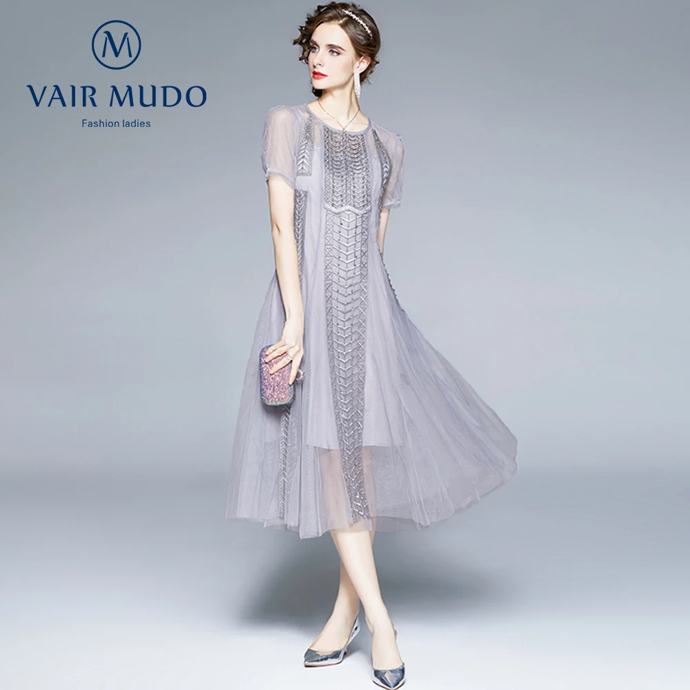 2021 Summer Dress Thin French High-End Design Sense Niche Waist Heavy Embroidery Mesh Skirt Pink Gray Fashion Gray Dress Y-302
2021 Summer Dress Thin French High-End Design Sense Niche Waist Heavy Embroidery Mesh Skirt Pink Gray Fashion Gray Dress Y-302