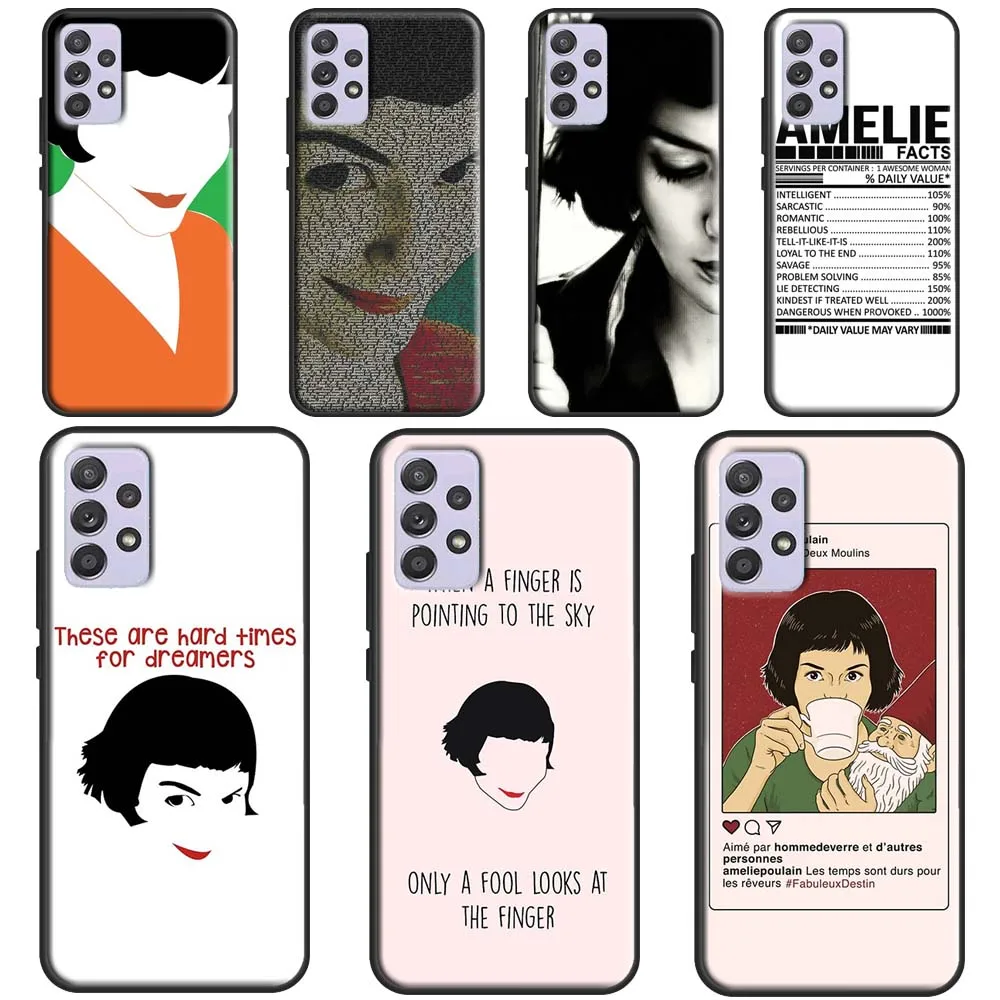 Amelie фильм плакат Телефон чехол для Samsung Galaxy A52 A32 A42 A72 A12 A21S A20e A40 A50 A70 A31 A51 A71