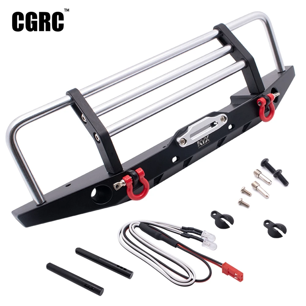 Metal Front Bumper Anti-collision Frame With Led Light For 1/10 RC Crawler Car Axial TRX-4 Trsxxas 90046 Upgrade Accessories
Metal Front Bumper Anti-collision Frame With Led Light For 1/10 RC Crawler Car Axial TRX-4 Trsxxas 90046 Upgrade Accessories