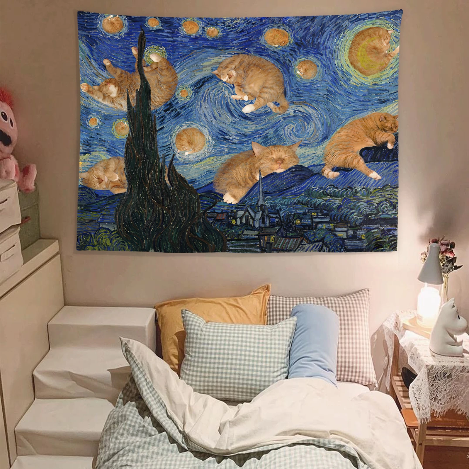 Nordic Retro Bedroom Living Room Dormitory Wall Bed Head Tapestry Cloth Painting Art Home Decoration Tapestry Aesthetic
Nordic Retro Bedroom Living Room Dormitory Wall Bed Head Tapestry Cloth Painting Art Home Decoration Tapestry Aesthetic