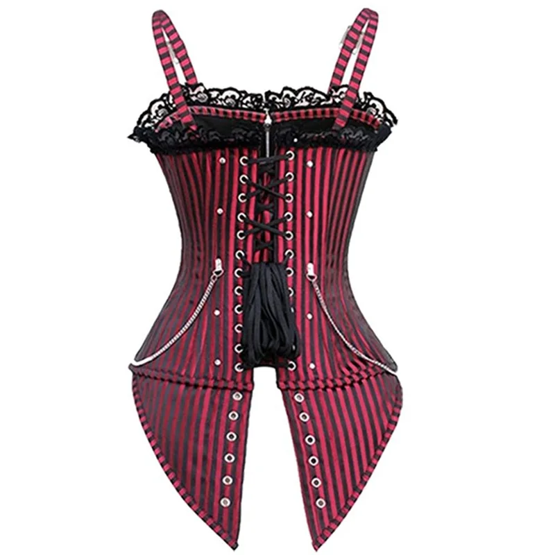 New Gothic Court Bodywear Corset red/Black Jacquard Lace Up Boned Overbust Bustier Clubwear Body Shaper Plus size costume
New Gothic Court Bodywear Corset red/Black Jacquard Lace Up Boned Overbust Bustier Clubwear Body Shaper Plus size costume