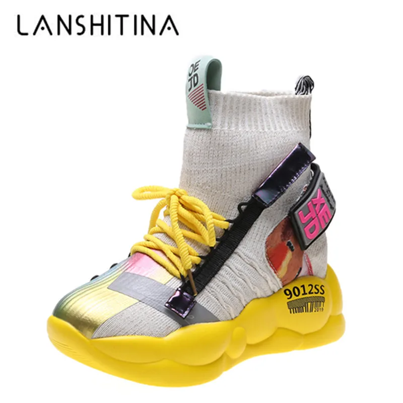 New Autumn Chunky Sneakers Women Colorful Leisure Fashion High Top Mesh Sock Shoes Woman Breathable Platform Dad Sports Shoes 
New Autumn Chunky Sneakers Women Colorful Leisure Fashion High Top Mesh Sock Shoes Woman Breathable Platform Dad Sports Shoes