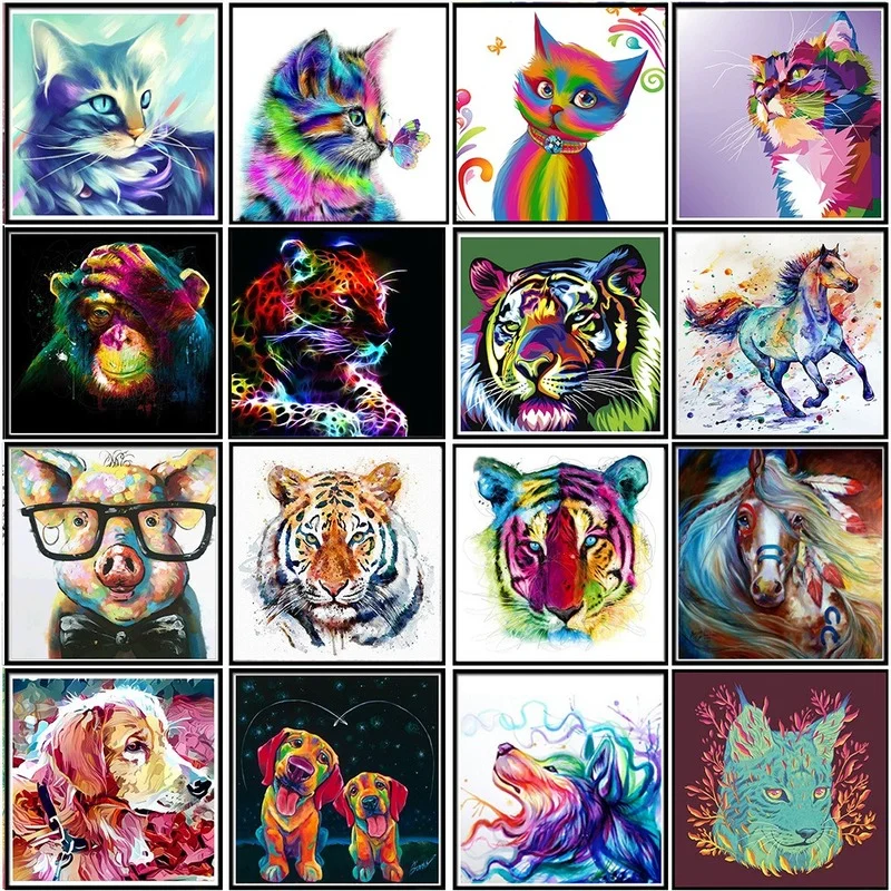 5D Diamond Painting Animal Set Color Lion Tiger Cat Square Diamond Embroidery Mosaic Picture Cross Stitch DIY Decoration
5D Diamond Painting Animal Set Color Lion Tiger Cat Square Diamond Embroidery Mosaic Picture Cross Stitch DIY Decoration