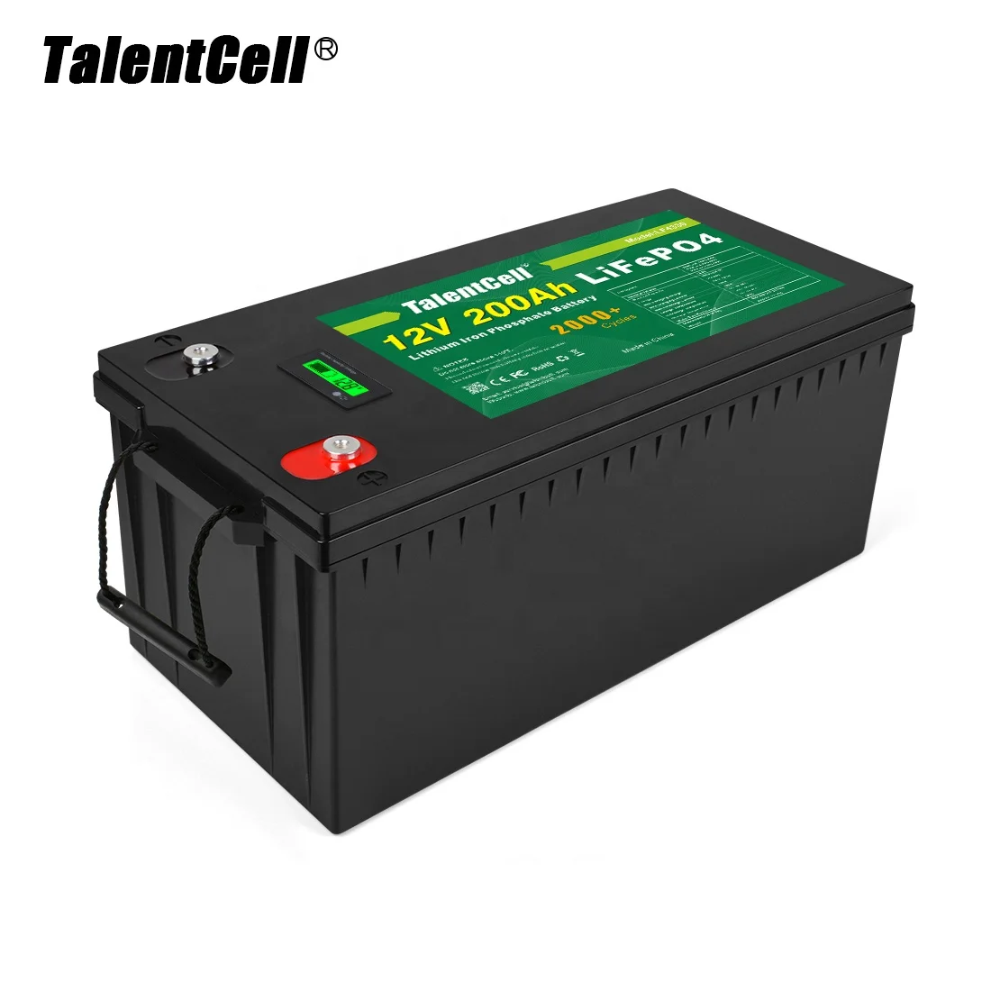TalentCell Solar Battery Storage Deep Cycle Battery 12V Rechargeable Portable Lithium Battery Price 32700 LiFePO4 12V 200Ah
TalentCell Solar Battery Storage Deep Cycle Battery 12V Rechargeable Portable Lithium Battery Price 32700 LiFePO4 12V 200Ah