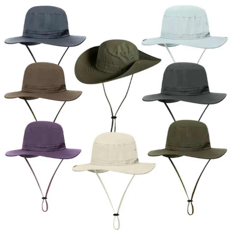 Quick Drying Polyester Fishermen Bucket Hat Wide Brim Beach Fishing Cap Waterproof Hiking Camping Sun Hat Sports Sunhat Panama 
Quick Drying Polyester Fishermen Bucket Hat Wide Brim Beach Fishing Cap Waterproof Hiking Camping Sun Hat Sports Sunhat Panama