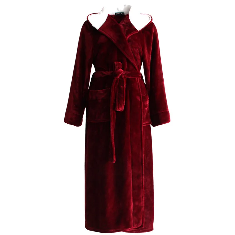 Autumn Winter Extra Long Hooded Flannel Couple Nightgown Ladies Plus Fertilizer Plus Size Coral Velvet Bathrobe Men'S Nightgown
Autumn Winter Extra Long Hooded Flannel Couple Nightgown Ladies Plus Fertilizer Plus Size Coral Velvet Bathrobe Men'S Nightgown
