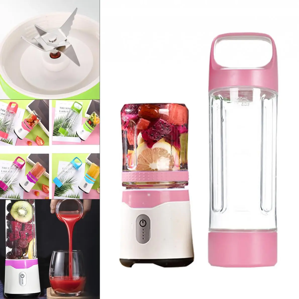 USB Mini Handheld Portable Blender Fruit Juicer Cup Smoothies Mixer with Dual Cup for Home Office Travel Baby Food Juice Cup
USB Mini Handheld Portable Blender Fruit Juicer Cup Smoothies Mixer with Dual Cup for Home Office Travel Baby Food Juice Cup