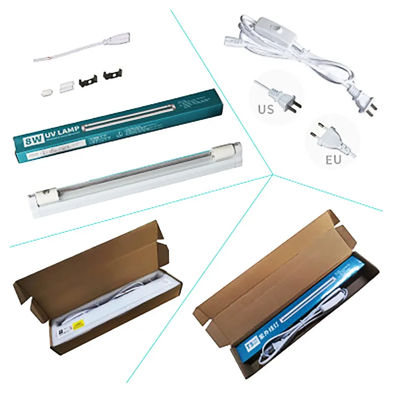 Disinfection Lamp Rod UV Germicidal Lamp Ozone Quartz Disinfection And Sterilization Lamp 220V 8W EU Plug Household Disinfection
Disinfection Lamp Rod UV Germicidal Lamp Ozone Quartz Disinfection And Sterilization Lamp 220V 8W EU Plug Household Disinfection