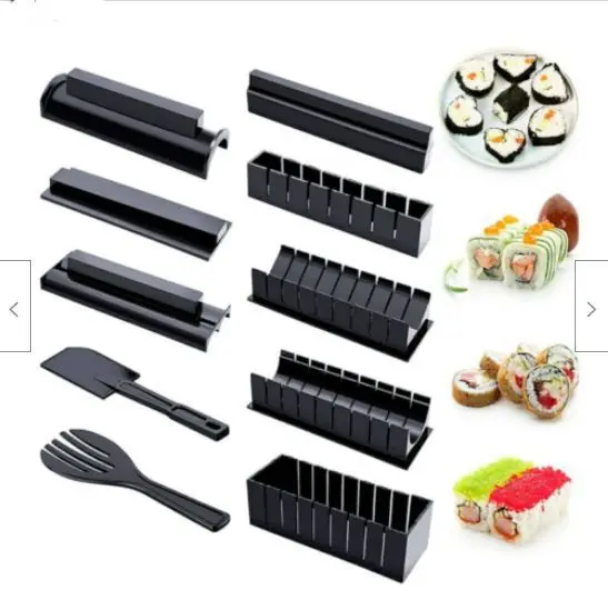 10PCS/SET DIY Sushi Maker Set Sushi Making Tools Japanese Rice Ball Sushi Roll Cake Mould Multifunctional Kitchen Gadget
10PCS/SET DIY Sushi Maker Set Sushi Making Tools Japanese Rice Ball Sushi Roll Cake Mould Multifunctional Kitchen Gadget