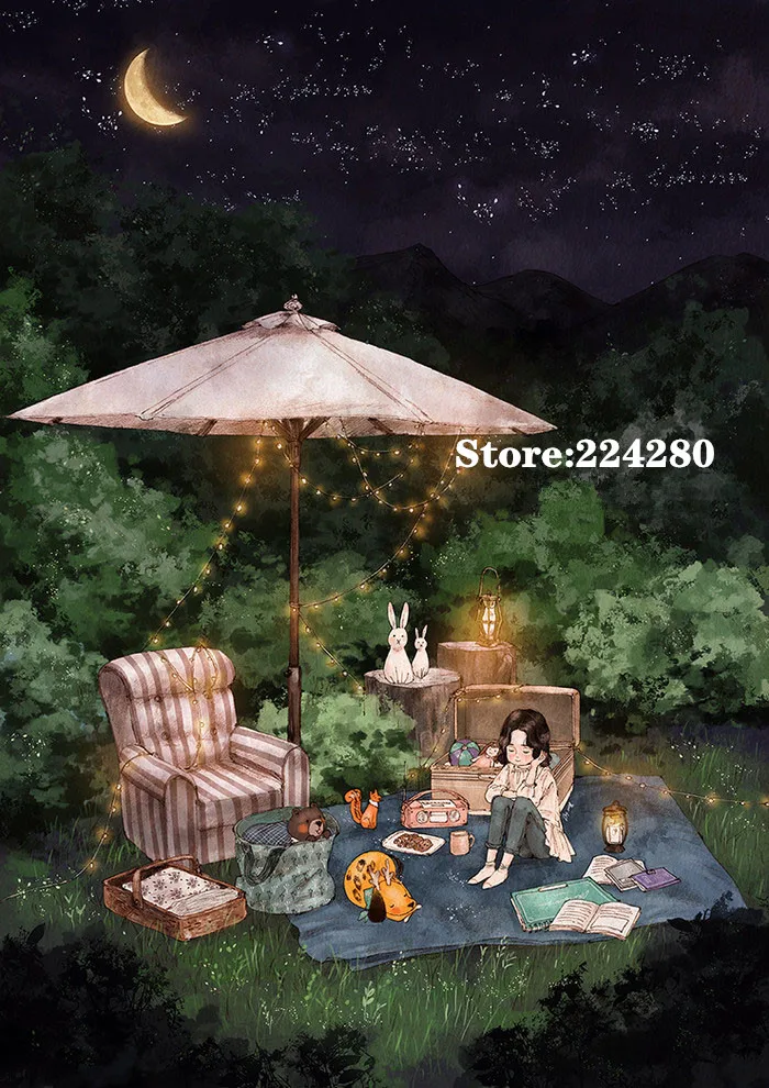 Picnic, girl forest sets Needlework Cross stitch 14CT Unprinted Embroidery kits Arts Cross-Stitching,DIY Handmade Home Decor
Picnic, girl forest sets Needlework Cross stitch 14CT Unprinted Embroidery kits Arts Cross-Stitching,DIY Handmade Home Decor