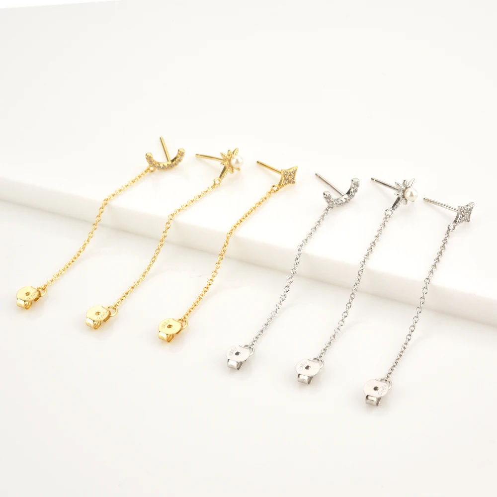 Sterling Silver Snowflower Moon Pearl Long Chain 53cm Stud Earring Women Fashion Crystal Clips Zircon Jewelry Gift Luxury
Sterling Silver Snowflower Moon Pearl Long Chain 53cm Stud Earring Women Fashion Crystal Clips Zircon Jewelry Gift Luxury