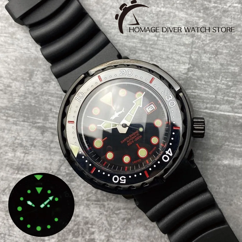 Heimdallr Men's Black PVD Coated Tuna Dive Watch Sapphire Crystal Ceramic Bezel NH35 Automatic Movement 200m Water Resistance
Heimdallr Men's Black PVD Coated Tuna Dive Watch Sapphire Crystal Ceramic Bezel NH35 Automatic Movement 200m Water Resistance