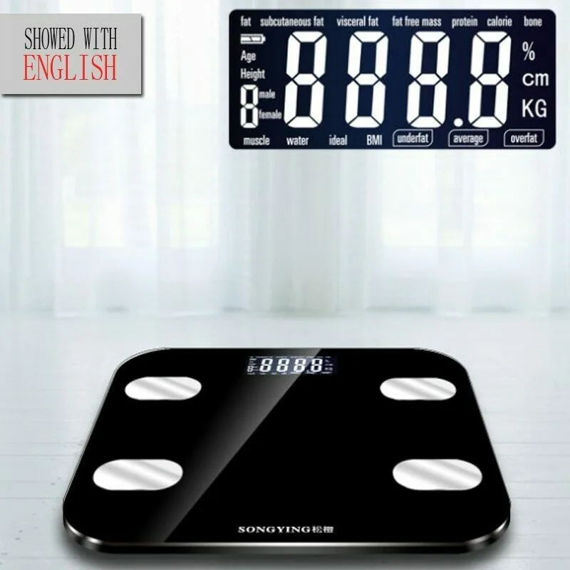Hot Bathroom Body Fat bmi Scale Digital Human Weight Mi Scales Floor lcd display Body Index Electronic Smart Weighing Scales
Hot Bathroom Body Fat bmi Scale Digital Human Weight Mi Scales Floor lcd display Body Index Electronic Smart Weighing Scales