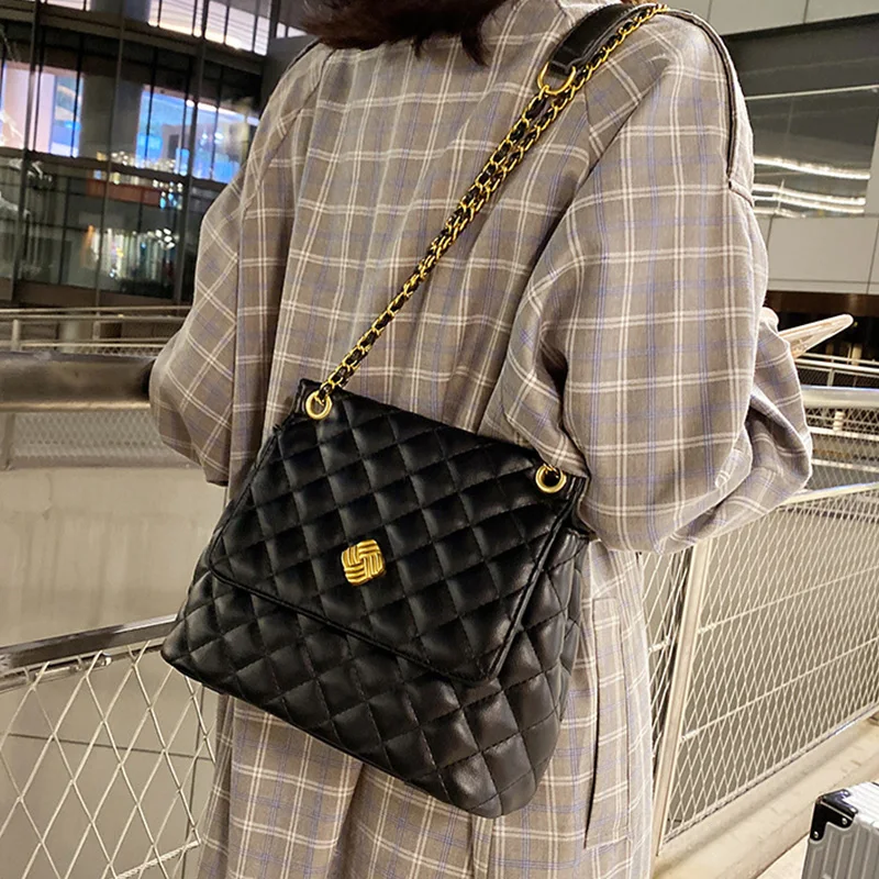 Solid Color PU Leather Flap Shoulder Crossbody Bags For Women 2022 Women's Designer Chain Handbag Female Travel Messenger Bag
Solid Color PU Leather Flap Shoulder Crossbody Bags For Women 2022 Women's Designer Chain Handbag Female Travel Messenger Bag