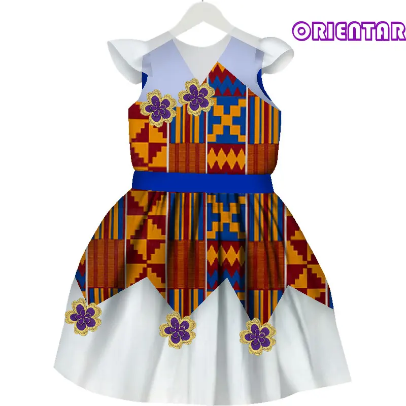 African Dresses for Girls Sleeveless V-Neck Dress Traditional African Print Bazin Riche Kids Baby Girl Party Ball Gown WYT303
African Dresses for Girls Sleeveless V-Neck Dress Traditional African Print Bazin Riche Kids Baby Girl Party Ball Gown WYT303