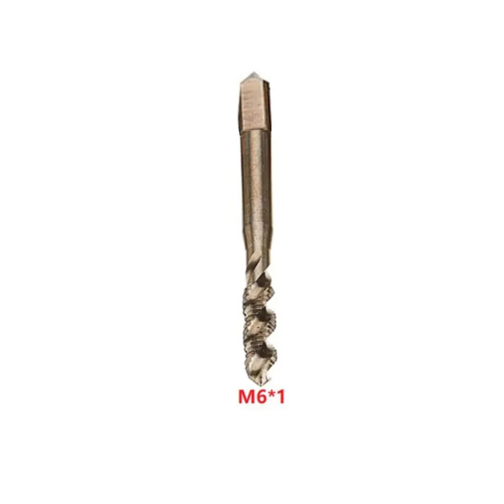 

M3-M10 HSS- Co Cobalt M35 Machine Sprial, метчики с канавками, метрический винтовой кран, вилка с правой резьбой, Метчик высокого качества