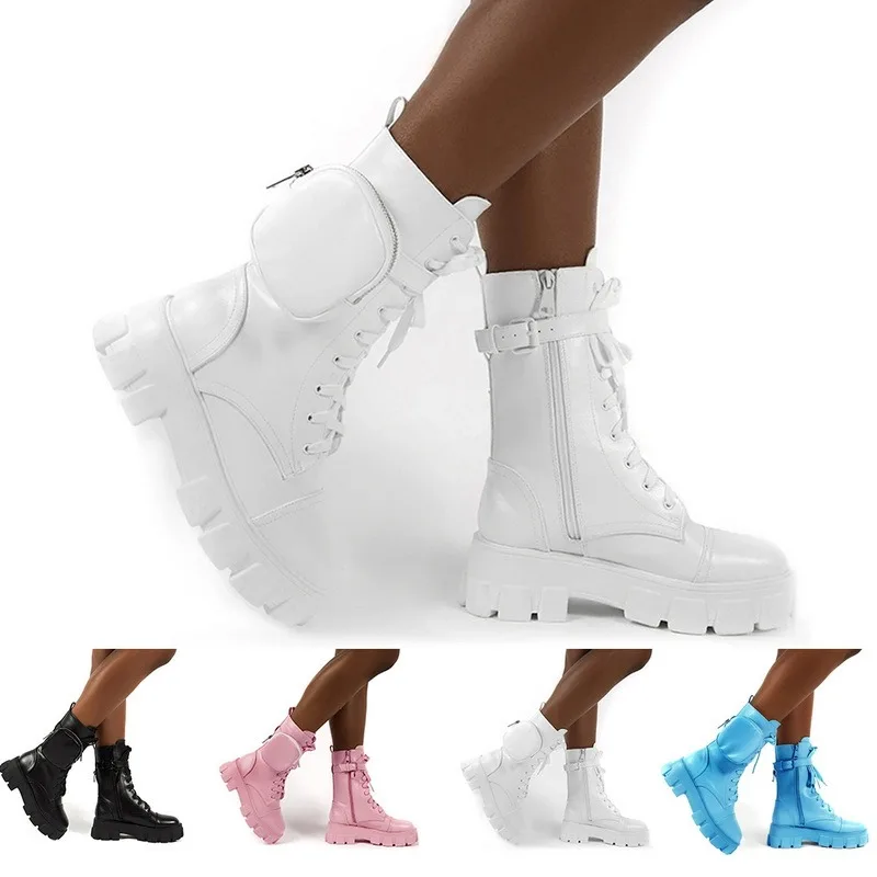 Black White Platform Shoes For Women2021 Elegant Ankle Boots Woman Medium Heels High Boots Wth Pocket Designer Female Boots Girl
Black White Platform Shoes For Women2021 Elegant Ankle Boots Woman Medium Heels High Boots Wth Pocket Designer Female Boots Girl