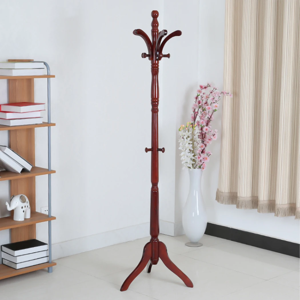 Solid Birch Wood Coat Racks Stand Floor Standing Hanger Rack with Tripod Base for Purse Clothes Hat Umbrella Jacket Coat
Solid Birch Wood Coat Racks Stand Floor Standing Hanger Rack with Tripod Base for Purse Clothes Hat Umbrella Jacket Coat