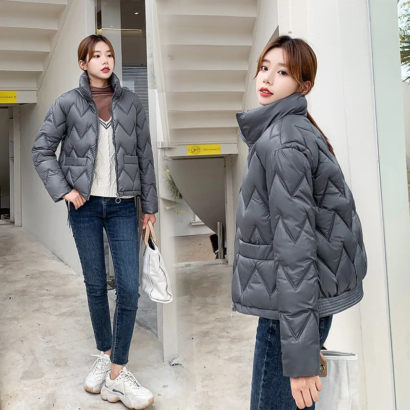 Winter Women Thick Cotton Padded Jacket Stand Collar Short Down Cotton Parkas Female Warm Quilted Zipper Bubble Coat Ladies S218
Winter Women Thick Cotton Padded Jacket Stand Collar Short Down Cotton Parkas Female Warm Quilted Zipper Bubble Coat Ladies S218