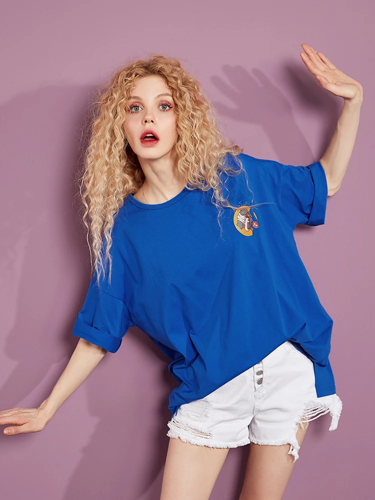 Short-sleeved t-shirt women loose 2021 summer new pure cotton all-match inst shirt top female large version bottoming shirt
Short-sleeved t-shirt women loose 2021 summer new pure cotton all-match inst shirt top female large version bottoming shirt