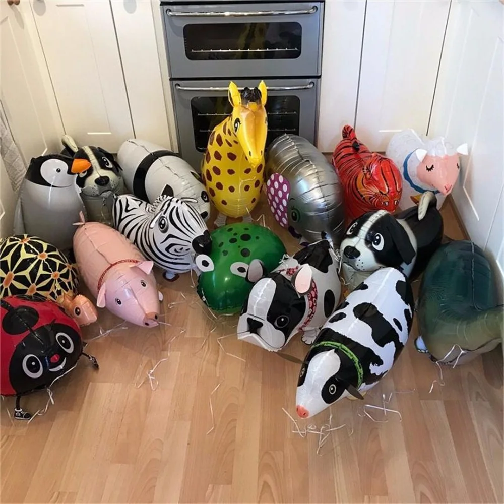 Mixes Walking Animal HELIUM Balloons Cute Cat Dog Panda Dinosaur Tiger pet air Ballons birthday party decorations kids and adult 
Mixes Walking Animal HELIUM Balloons Cute Cat Dog Panda Dinosaur Tiger pet air Ballons birthday party decorations kids and adult