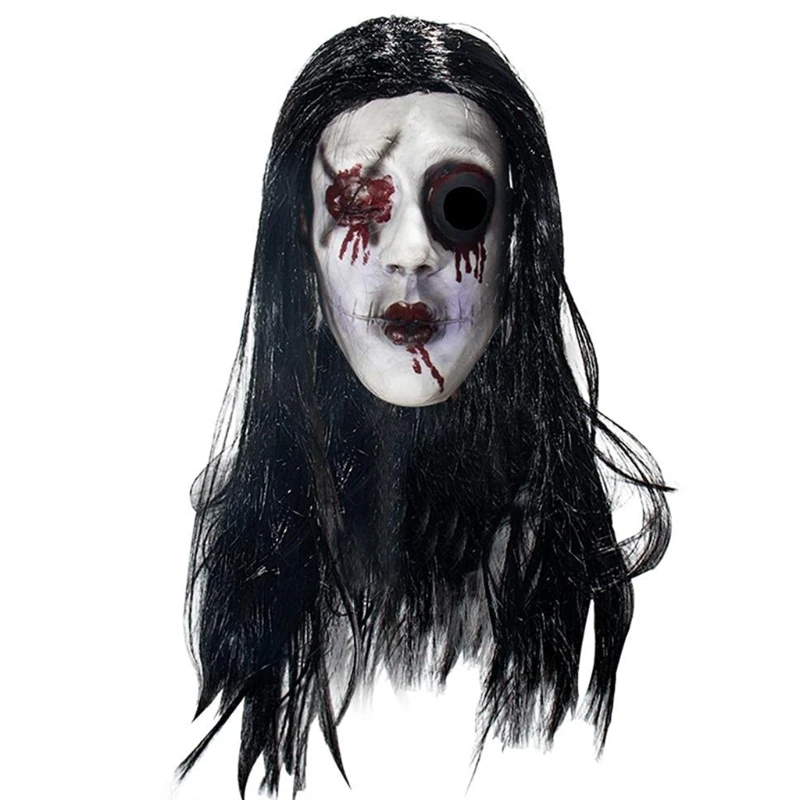 Halloween Horror Latex Mask Creepy Female Ghost Bloody Scar Scary Headgear Haunted House Masquerade Cosplay Prank Props N0PA
Halloween Horror Latex Mask Creepy Female Ghost Bloody Scar Scary Headgear Haunted House Masquerade Cosplay Prank Props N0PA