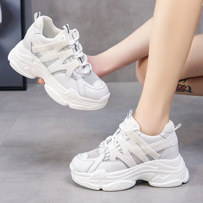 White Shoes Women Chunky Sneakers Fashion Breathable Vulcanize Shoes Female Casual Platform Sneakers Woman Sport Basket Femme
White Shoes Women Chunky Sneakers Fashion Breathable Vulcanize Shoes Female Casual Platform Sneakers Woman Sport Basket Femme