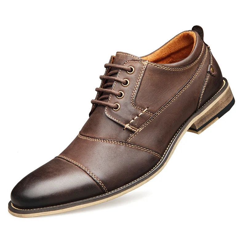 Italian Vintage Cork Sole Men Shoes High Quality Leather Loafers Formal Dress Shoes Lace-Up Business Wedding Oxfords
Italian Vintage Cork Sole Men Shoes High Quality Leather Loafers Formal Dress Shoes Lace-Up Business Wedding Oxfords