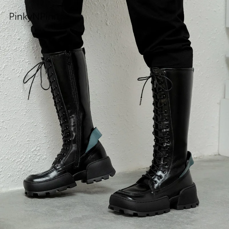 2020 new designer style outdoor street high platform square toe ladies genuine leather black long mid-calf women Gothic boots
2020 new designer style outdoor street high platform square toe ladies genuine leather black long mid-calf women Gothic boots