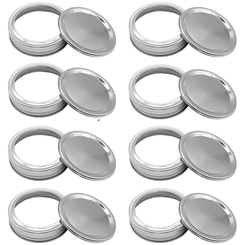 30 Packs Canning Lids, Regular Mouth Lids and Bands for Mason Jar, Stainless Steel Lids, Split-Type Lids Leak Proof
30 Packs Canning Lids, Regular Mouth Lids and Bands for Mason Jar, Stainless Steel Lids, Split-Type Lids Leak Proof