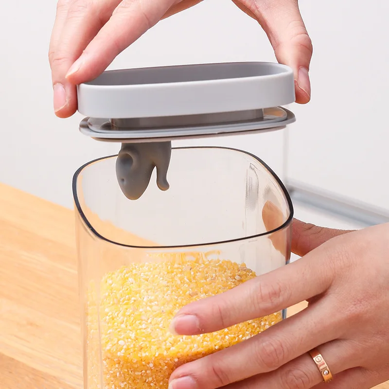 Kitchen Transparent Visible Grains Sealed Tank Food Storage Tank Snacks Dried Fruit Storage Tank Thickened Plastic Tank
Kitchen Transparent Visible Grains Sealed Tank Food Storage Tank Snacks Dried Fruit Storage Tank Thickened Plastic Tank