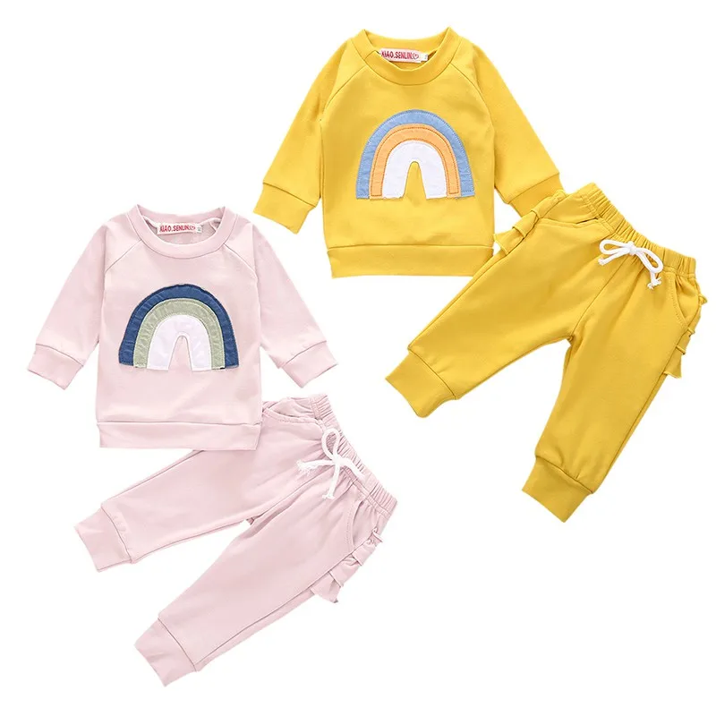 2020 New Fashion New Baby Long-sleeved Children's Suit Colorful Printing Trousers Cotton Casual Fashion Dark Powder
2020 New Fashion New Baby Long-sleeved Children's Suit Colorful Printing Trousers Cotton Casual Fashion Dark Powder