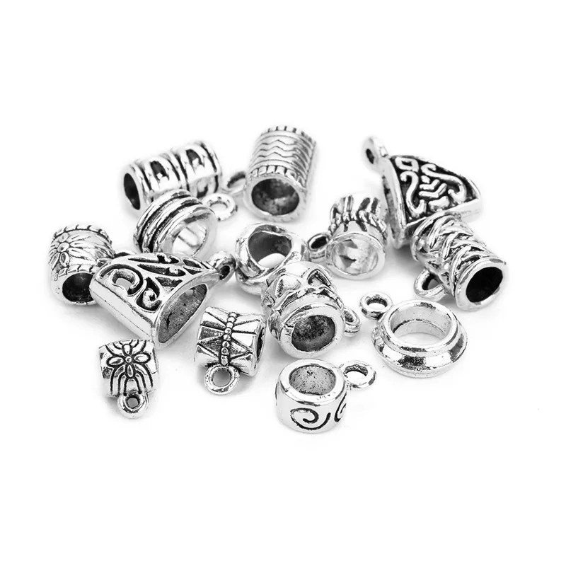 20pcs/lot Antique Silver Alloy European Large Hole Bail Beads Charm Pendant Clip Clasp Connectors for DIY Jewelry Finding
20pcs/lot Antique Silver Alloy European Large Hole Bail Beads Charm Pendant Clip Clasp Connectors for DIY Jewelry Finding
