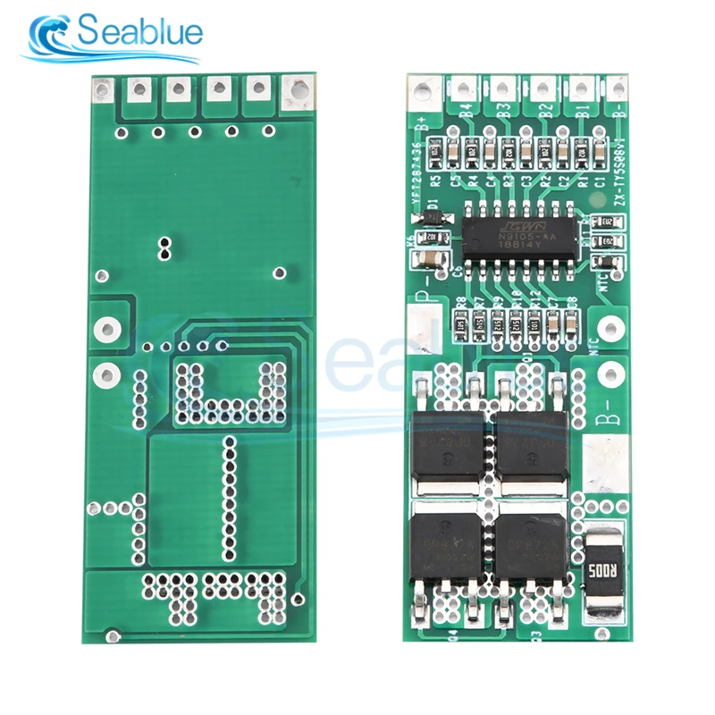 BMS 5S 10A 18.5V 21V 18650 Li-ion Lithium Battery Charger Protection Circuit Board PCB Battery Equalizer Balance
BMS 5S 10A 18.5V 21V 18650 Li-ion Lithium Battery Charger Protection Circuit Board PCB Battery Equalizer Balance