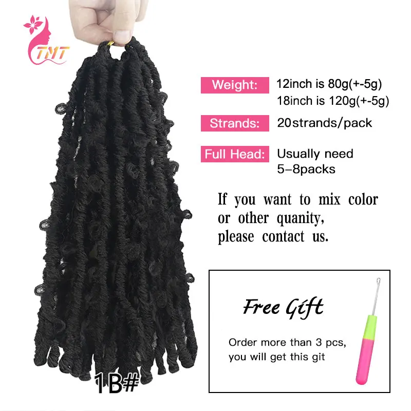 Butterfly Locs Crochet Hair Synthetic Goddess Locs Passion Twist Braided Hair Extensions Faux Locs For Blcak Woman
Butterfly Locs Crochet Hair Synthetic Goddess Locs Passion Twist Braided Hair Extensions Faux Locs For Blcak Woman