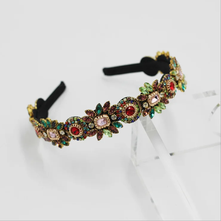 New Fashion Baroque Alloy Diamond Rhinestone Rose Flower Hairbands Female Hair Accessories
New Fashion Baroque Alloy Diamond Rhinestone Rose Flower Hairbands Female Hair Accessories