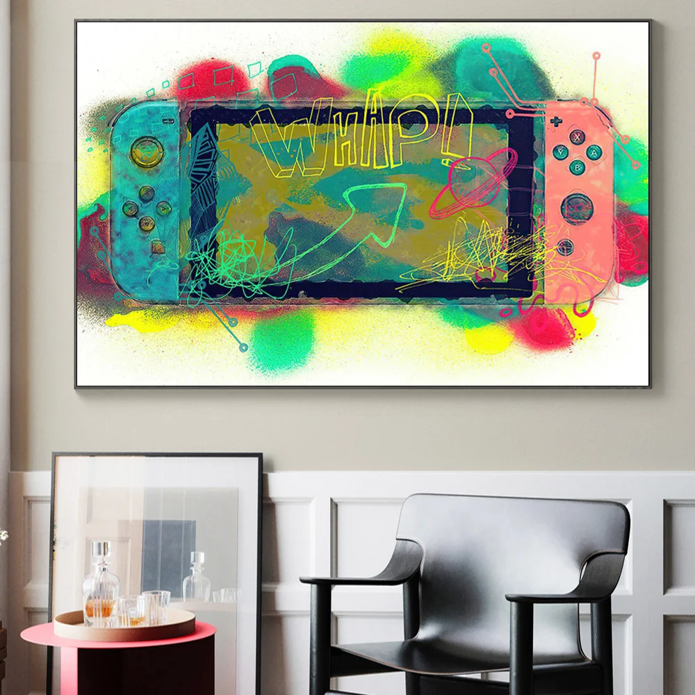 Modern Watercolour Gamepad Fashion Poster And Prints Game Boy Art Canvas Painting On Living Room Wall Decoration Picture Cuadros
Modern Watercolour Gamepad Fashion Poster And Prints Game Boy Art Canvas Painting On Living Room Wall Decoration Picture Cuadros