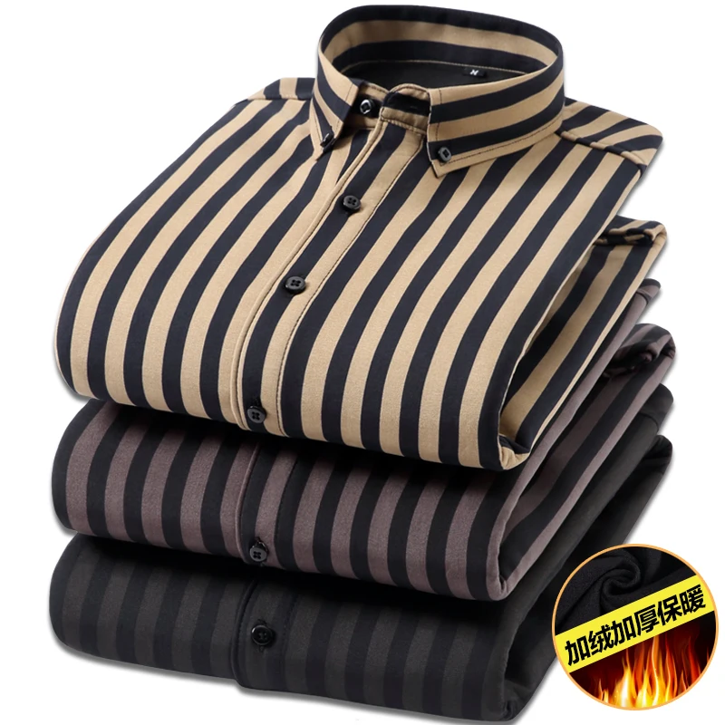 Рубашка Threecolo мужская с длинным рукавом, теплая однотонная Повседневная плотная, в полоску, на пуговицах, приталенный тренд, зима
Рубашка Threecolo мужская с длинным рукавом, теплая однотонная Повседневная плотная, в полоску, на пуговицах, приталенный тренд, зима