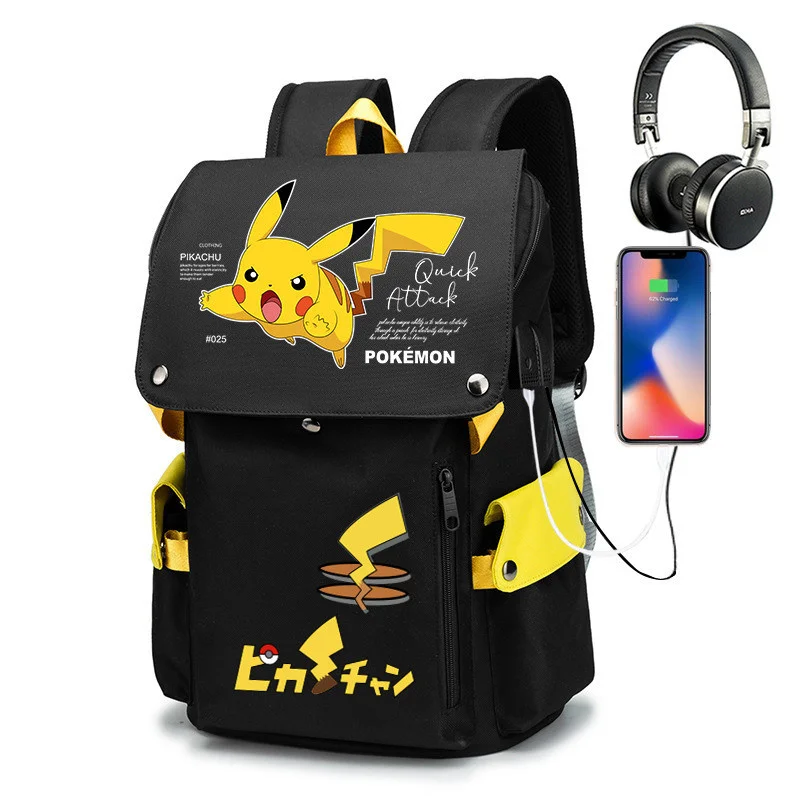 Школьный рюкзак Takara Tomy в стиле Покемон, периферийный Пикачу, вместительный комикс для учеников младшей и старшей школы, 34*21*48 см 
Школьный рюкзак Takara Tomy в стиле Покемон, периферийный Пикачу, вместительный комикс для учеников младшей и старшей школы, 34*21*48 см