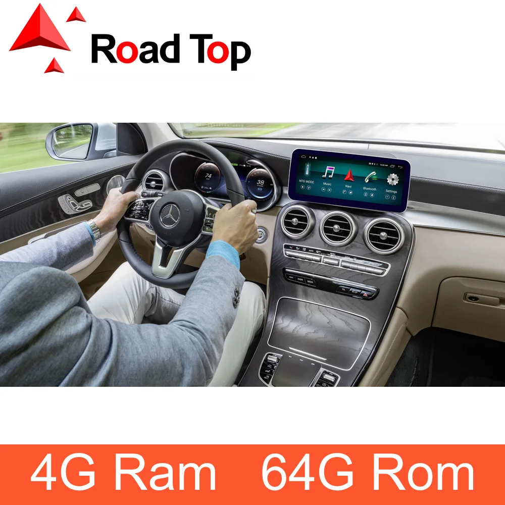Экран Android 10 с gps навигация радио стерео Bluetooth для Benz GLC C Class W205 2015 2018