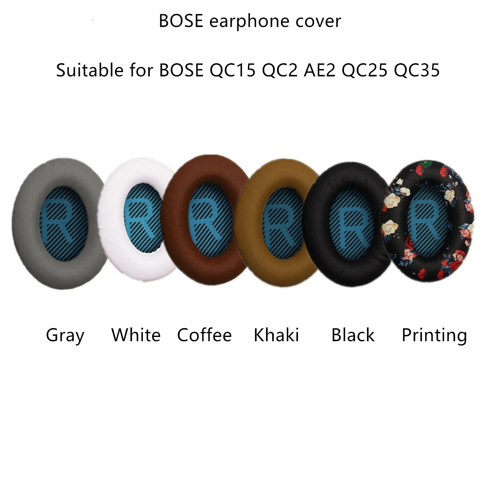

2pcs For BOSE QC2 QC15 AE2 QC25 QC35 Headphones Set Sponge Earmuffs Earphones Ear Pad Replacement Accessories