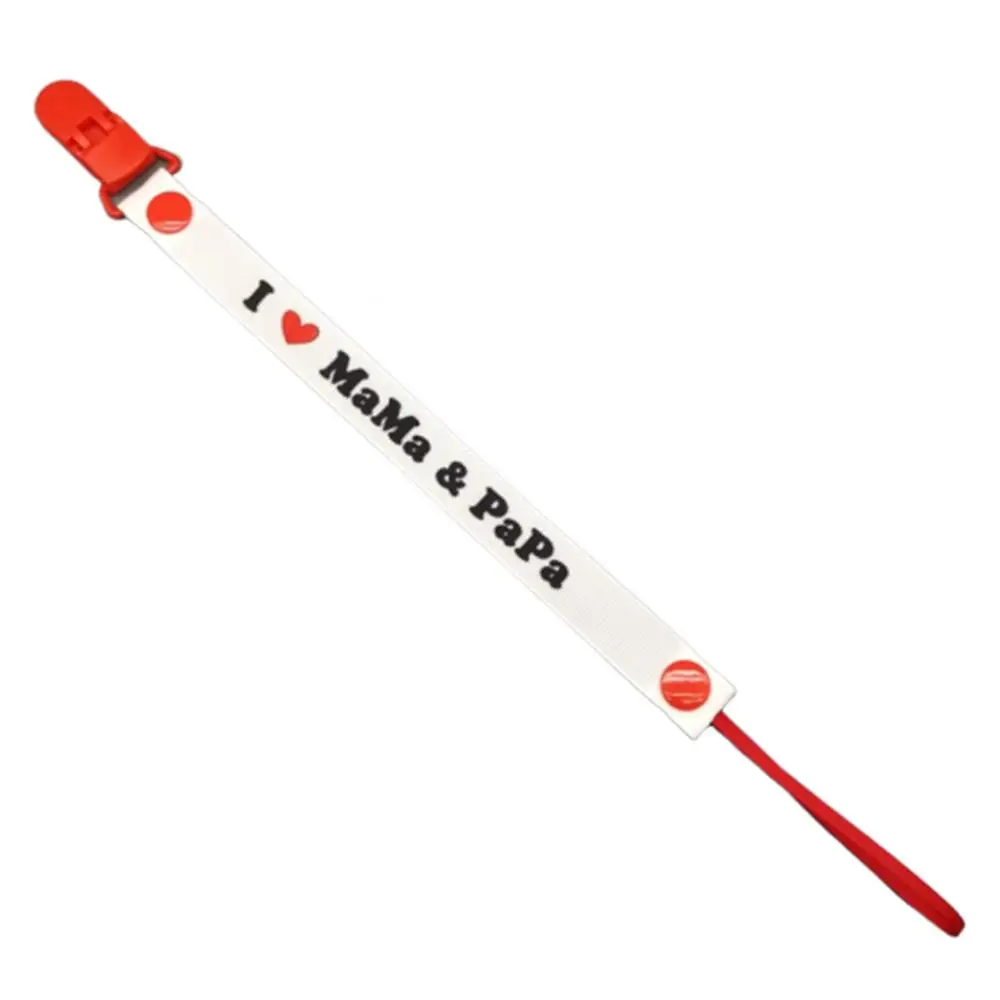 Newborn Pacifier Put the Missing Clip I Love Mama Papa Baby Infant Feeding Pacifier Clip Band Nipple Holder Teether Toy
Newborn Pacifier Put the Missing Clip I Love Mama Papa Baby Infant Feeding Pacifier Clip Band Nipple Holder Teether Toy